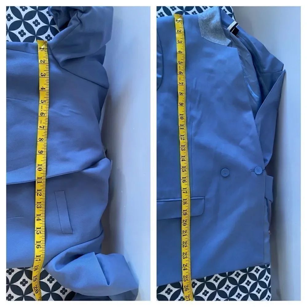 Topshop Ruched Sleeve Double Breasted Blazer US 6 NWT - Picture 5 of 9